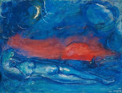 Desnudo en Dramont - Chagall 